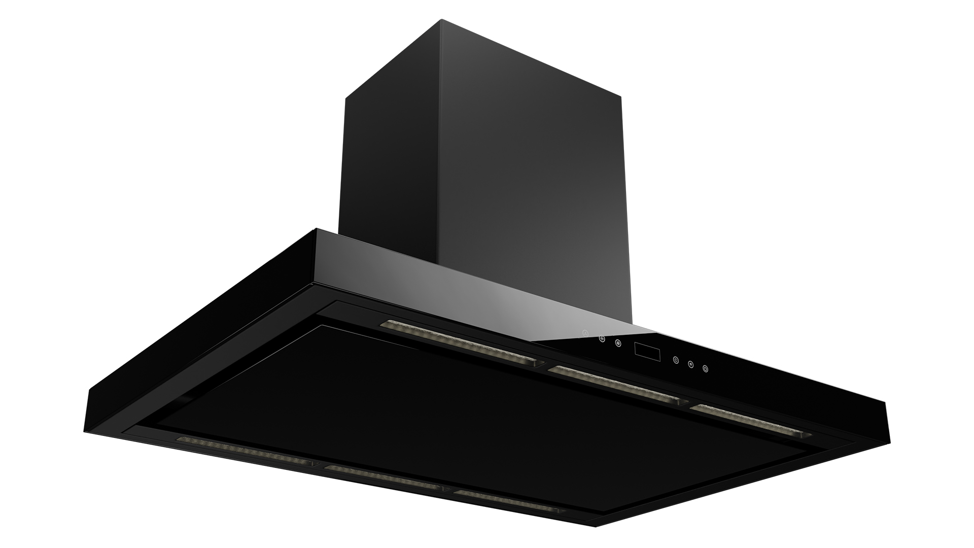 Campana Isla 90 cm Tecnolam FENIXISLA.NE90 Inox Negro mate 03 - ALKIA