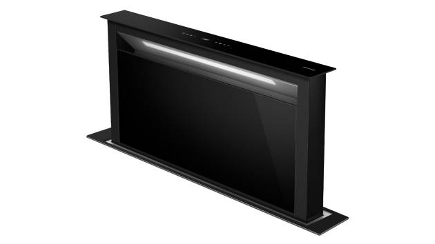 Campana Downdraft 90 cm Smeg KDD90CNE2 Vidrio Negro 01 - ALKIA