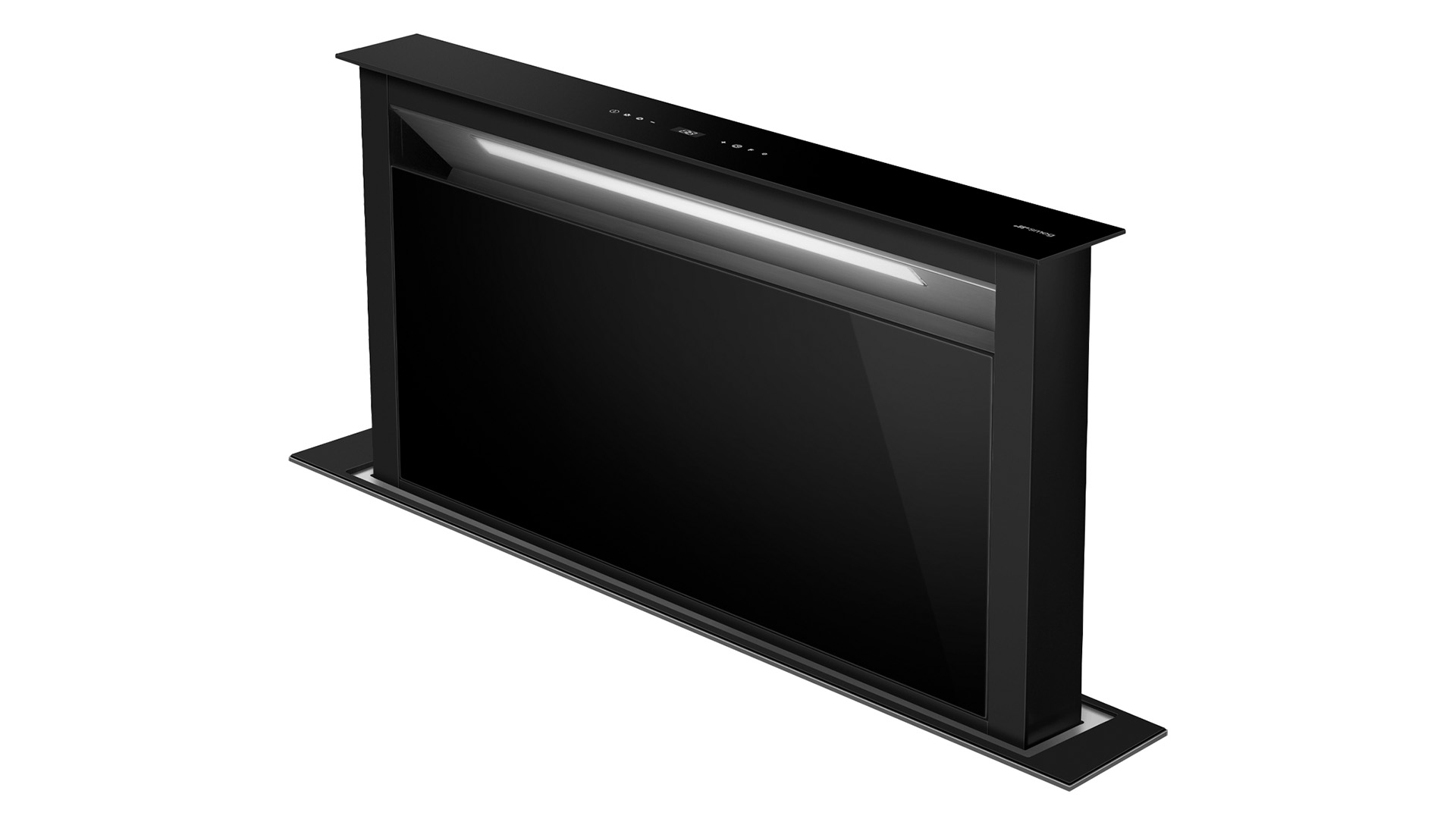 Campana Downdraft 90 cm Smeg KDD90CNE2 Vidrio Negro 01 - ALKIA