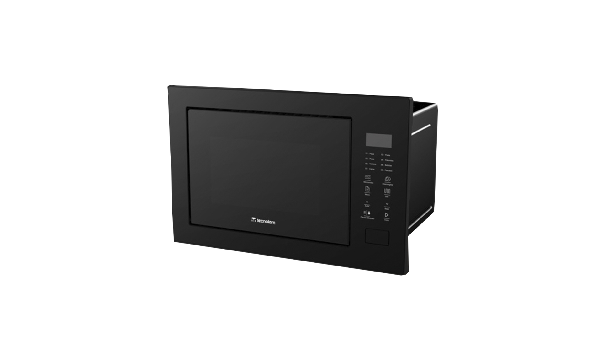 Microondas Empotrable 60 cm Tecnolam BIM30NE Inox Negro 01 - ALKIA