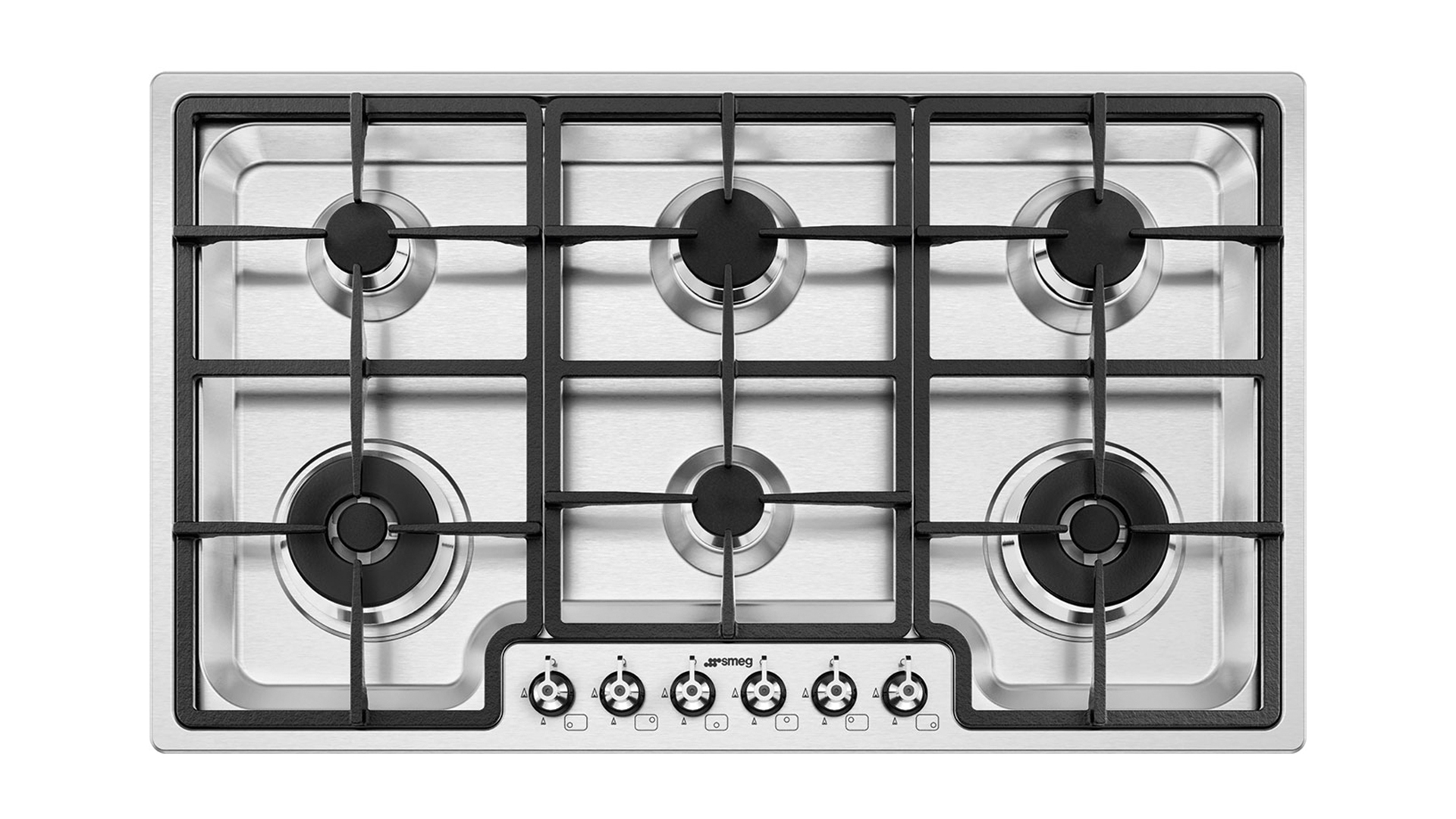 Parrilla Gas 90 cm Smeg PGF96K2 Inox Satinado 01 - ALKIA