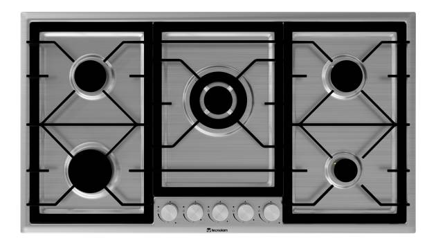 Parrilla Gas 91 cm Tecnolam PR915.AC Inox Acero 01 - ALKIA
