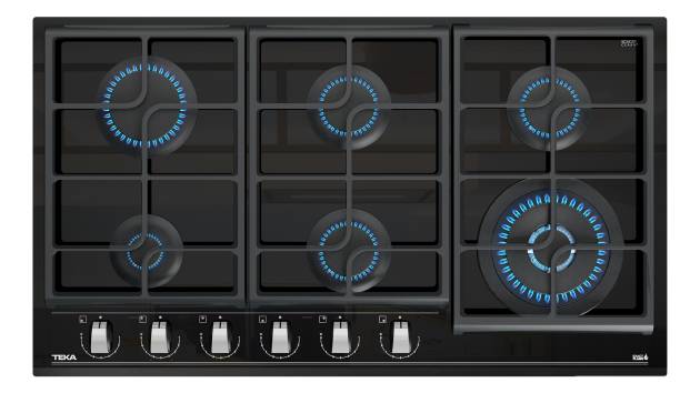 Parrilla Gas 90 cm Teka GZC 96310 XBB Vitrocerámica Negro 01 - ALKIA