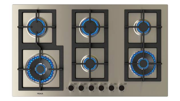 Parrilla Gas 86 cm Teka EFX 90.1 6G AI AL 2DR CI Inox Negro 01 - ALKIA