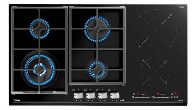 Parrilla Híbrida 90 cm Teka JZC 96342 BBB BK Cristal vitrocerámico Negro 01 - ALKIA