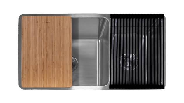 Tarja + accesorios 45.7 x 81.2 cm Elkay EU-32189ACO-MB Inox Pulido 01 - ALKIA