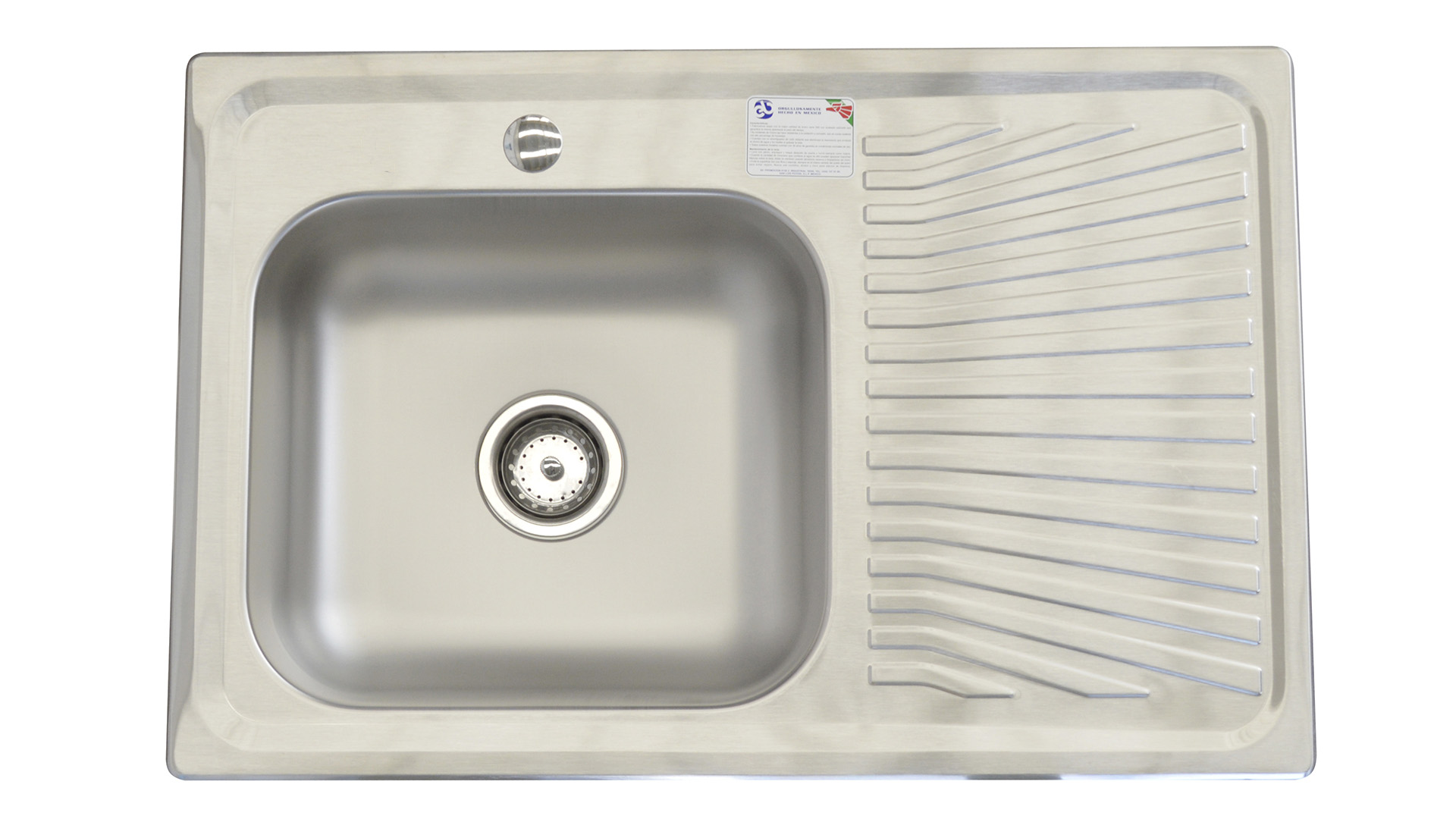 Tarja Empotrar 80 x 52 cm EB K-102 Inox Acero 01 - ALKIA