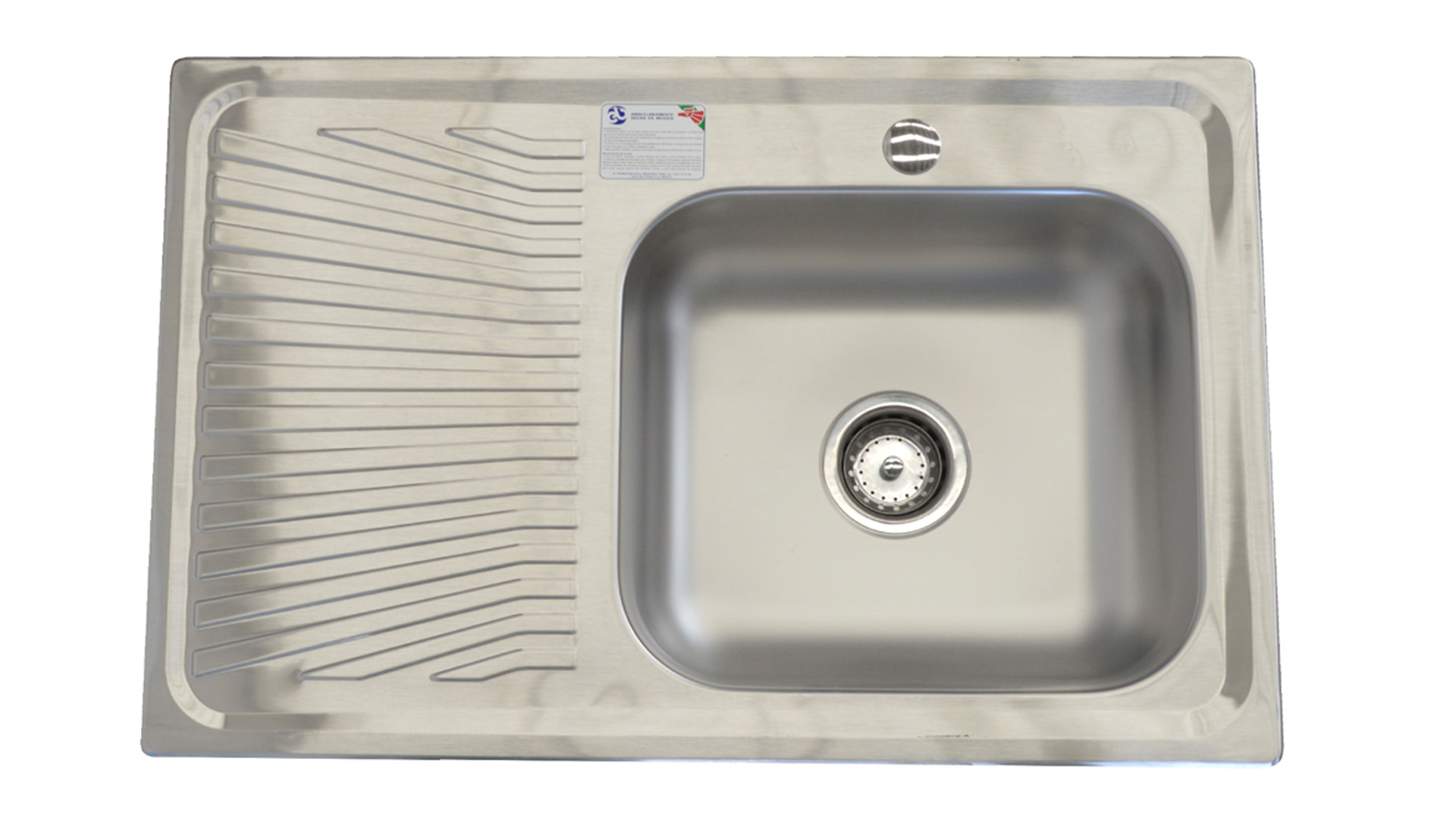Tarja Empotrar 80 x 52 cm EB K101 Inox Acero 01 - ALKIA